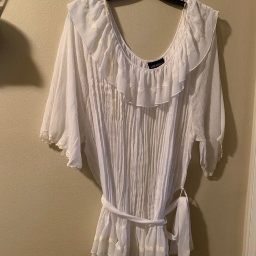 Soft flowing beautiful white blouse